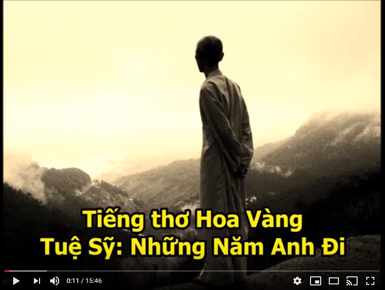 Tiếng Thơ Hoa Vàng – Tuệ Sỹ: Những Năm Anh Đi