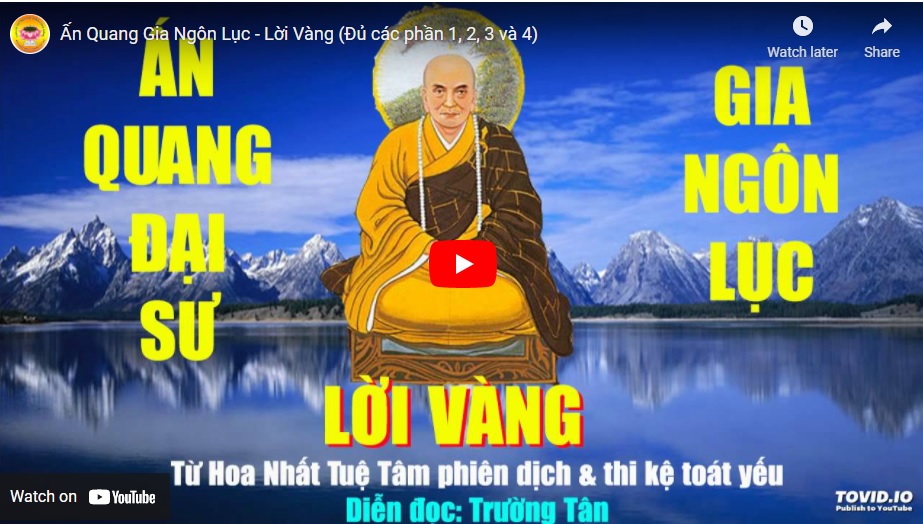 Lời vàng toàn tập  Ấn Quang đại sư