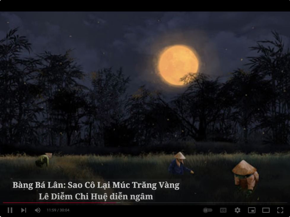 Tiếng Thơ Hoa Vàng: Bàng Bá lân – Sao Cô Lại Múc Trăng Vàng